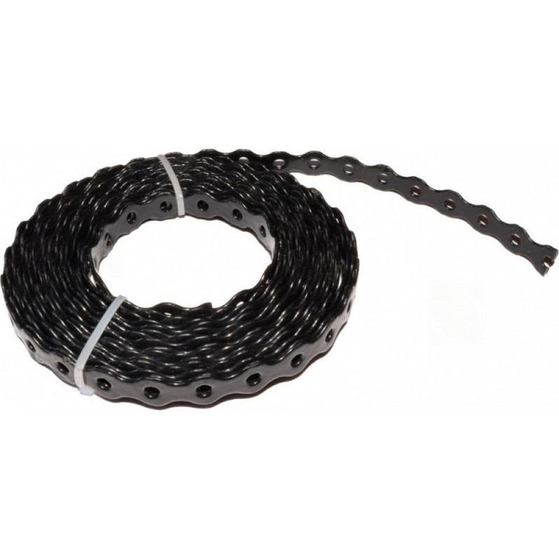 Стрічка монтажна перфорована хвиляста в ПВХ-оболонці 0.75x17мм 25м